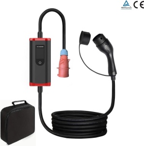 Mobiles EV Ladegerät – 3 Phasen – 11 kW – 8A bis 16A